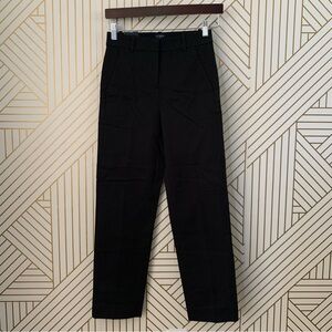 J Crew Kallie Pant Black Slim Stretch Dress Pants Office Work Casual 00 Ankle